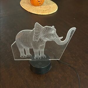 3D Elephant LED Night Light